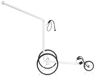 JuStar White carrello manuale a 3 ruote, bianco lucido