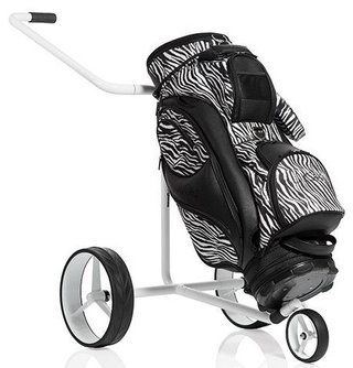 JuStar White carrello manuale a 3 ruote, bianco lucido
