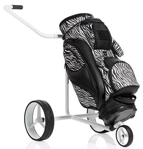 JuStar White carrello manuale a 3 ruote, bianco lucido