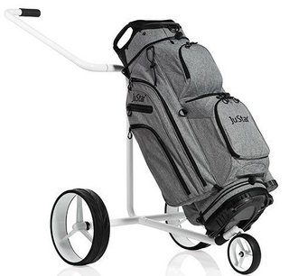 JuStar White carrello manuale a 3 ruote, bianco lucido
