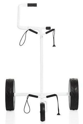 JuStar White carrello manuale a 3 ruote, bianco lucido