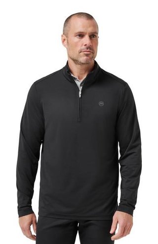 Travis Mathew Heater Pro 1/4Zip felpa da uomo, nera