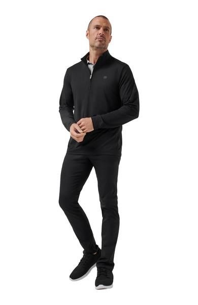 Travis Mathew Heater Pro 1/4Zip felpa da uomo, nera