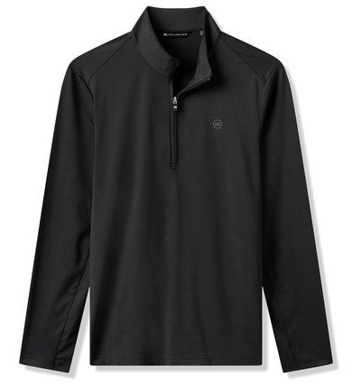 Travis Mathew Heater Pro 1/4Zip felpa da uomo, nera