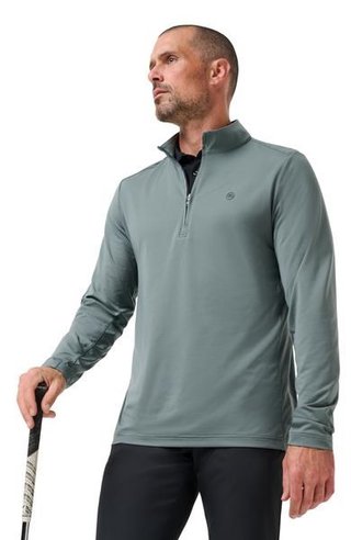 Travis Mathew Heater Pro 1/4Zip felpa da uomo, balsam green