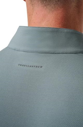 Travis Mathew Heater Pro 1/4Zip felpa da uomo, balsam green
