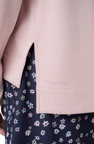 Travis Mathew Skyloft Soft felpa con cappuccio da donna, violet ice