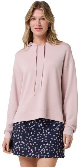 Travis Mathew Skyloft Soft felpa con cappuccio da donna, violet ice