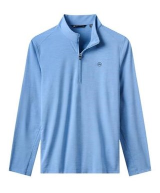 Travis Mathew Heater Pro 1/4Zip felpa da uomo, pacific coast
