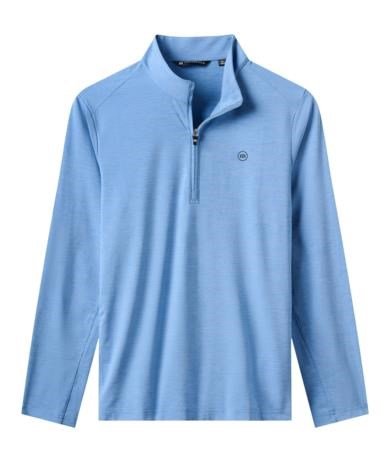 Travis Mathew Heater Pro 1/4Zip felpa da uomo, pacific coast