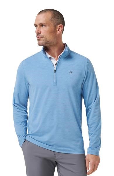 Travis Mathew Heater Pro 1/4Zip felpa da uomo, pacific coast