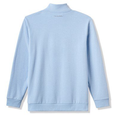 Travis Mathew Cloud Quarter Zip 2.0 felpa da uomo, heather powder blue