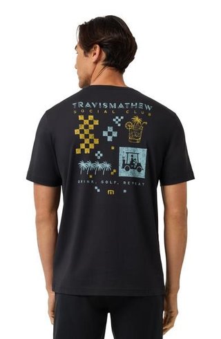 Travis Mathew Beverage Cart Tee t-shirt da uomo, nero