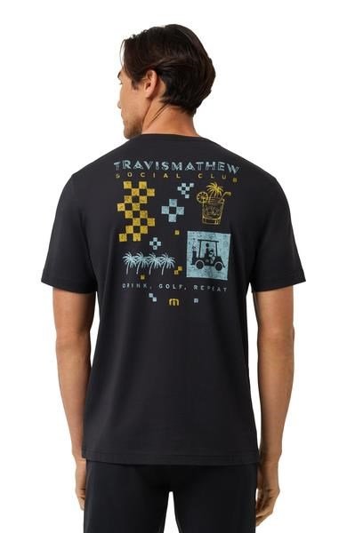 Travis Mathew Beverage Cart Tee t-shirt da uomo, nero