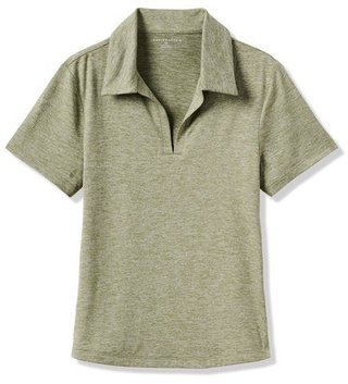 Travis Mathew Skyloft Light polo da donna, heather oil green