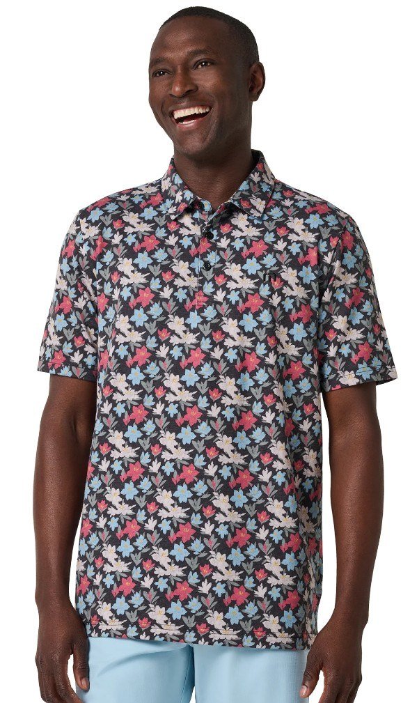 Travis Mathew Featherweight Fairway Fit polo da uomo, nero