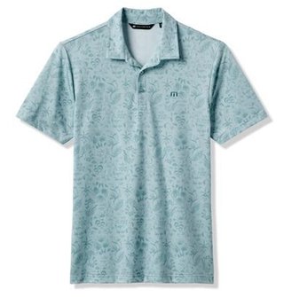 Travis Mathew Featherweight Paradise polo da uomo, forget me not