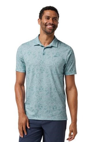 Travis Mathew Featherweight Paradise polo da uomo, forget me not