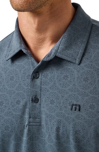 Travis Mathew Free Passage polo da uomo, bering sea