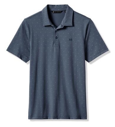 Travis Mathew Performance Jersey Wave polo da uomo, bering sea