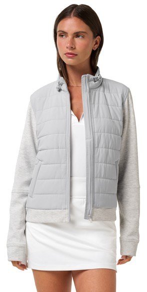 Travis Mathew Skyloft Soft Espresso Martini giacca da donna, heather light grey