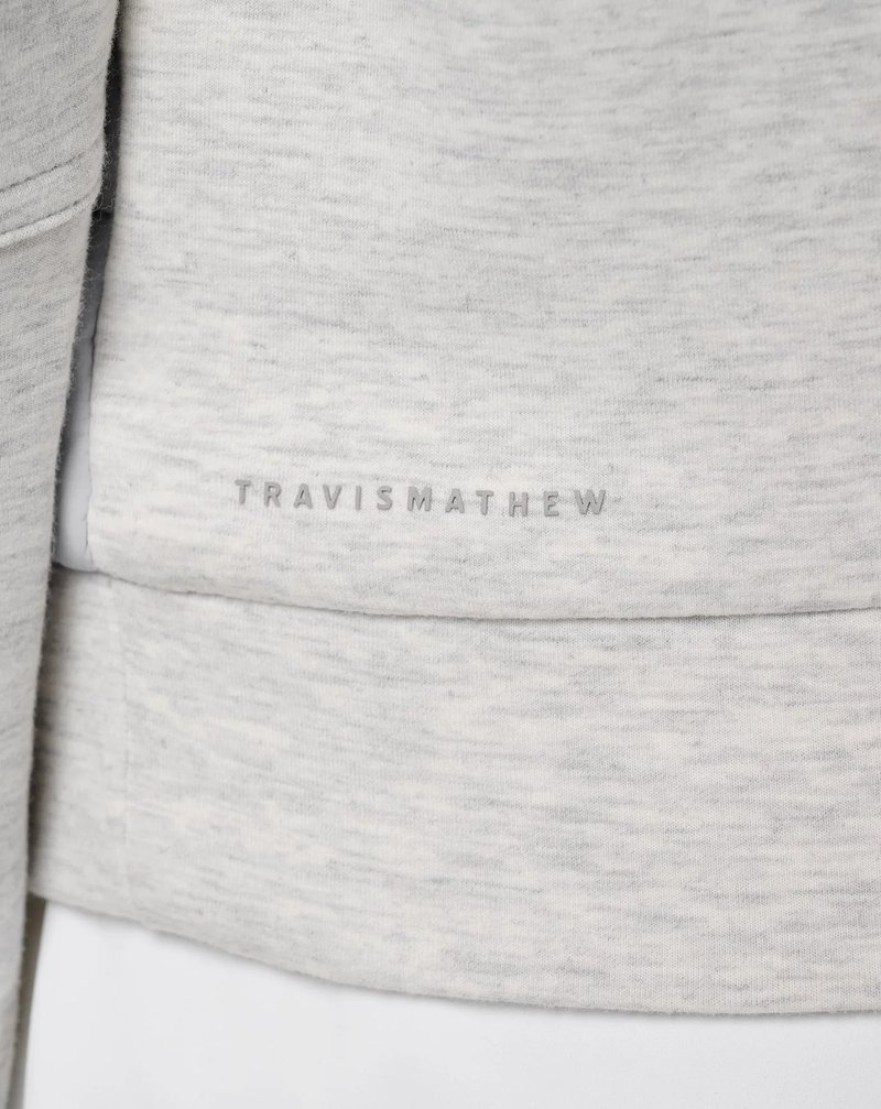 Travis Mathew Skyloft Soft Espresso Martini giacca da donna, heather light grey