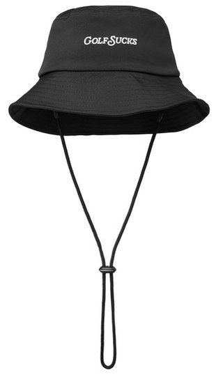 Travis Mathew Golf Sucks cappello da sole, nero