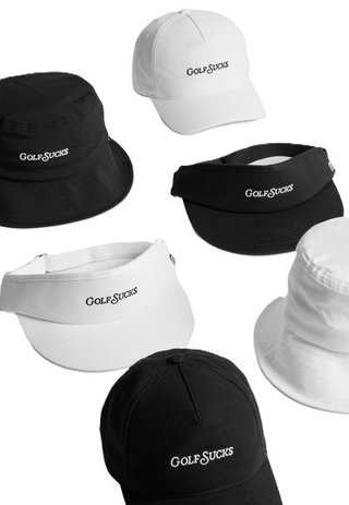 Travis Mathew Golf Sucks cappellino da uomo, nero