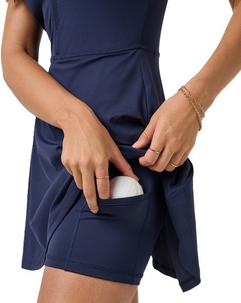 Travis Mathew Moveknit Sleeveless donna abito, navy blazer
