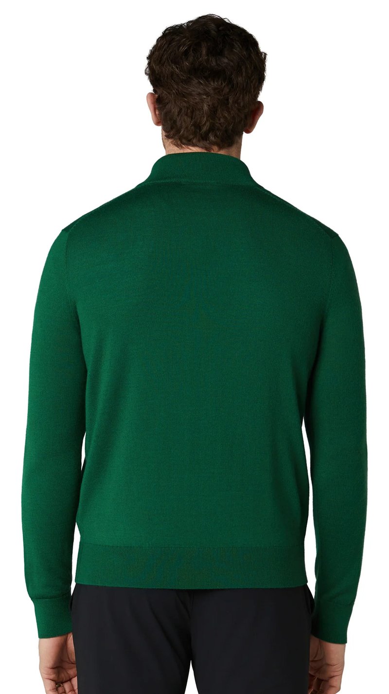Callaway 1/4 Zip Mock maglione da uomo, deep galapagos green