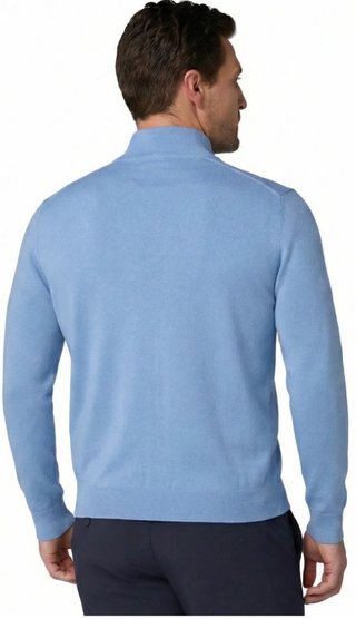 Callaway 1/4 Zip Mock maglione da uomo, vista blue