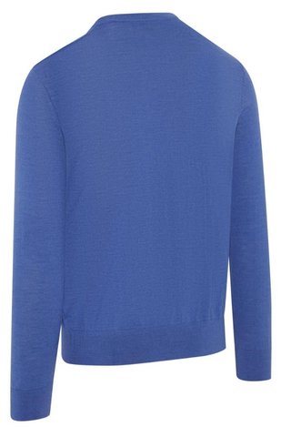 Callaway Crew Neck Merino Mix maglione da uomo, light magnetic blue heather