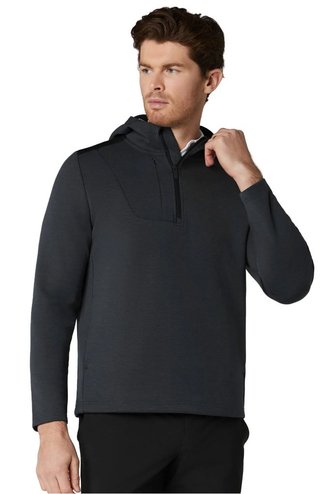 Callaway Soft Touch 1/4 Zip Premium felpa da uomo, black heather