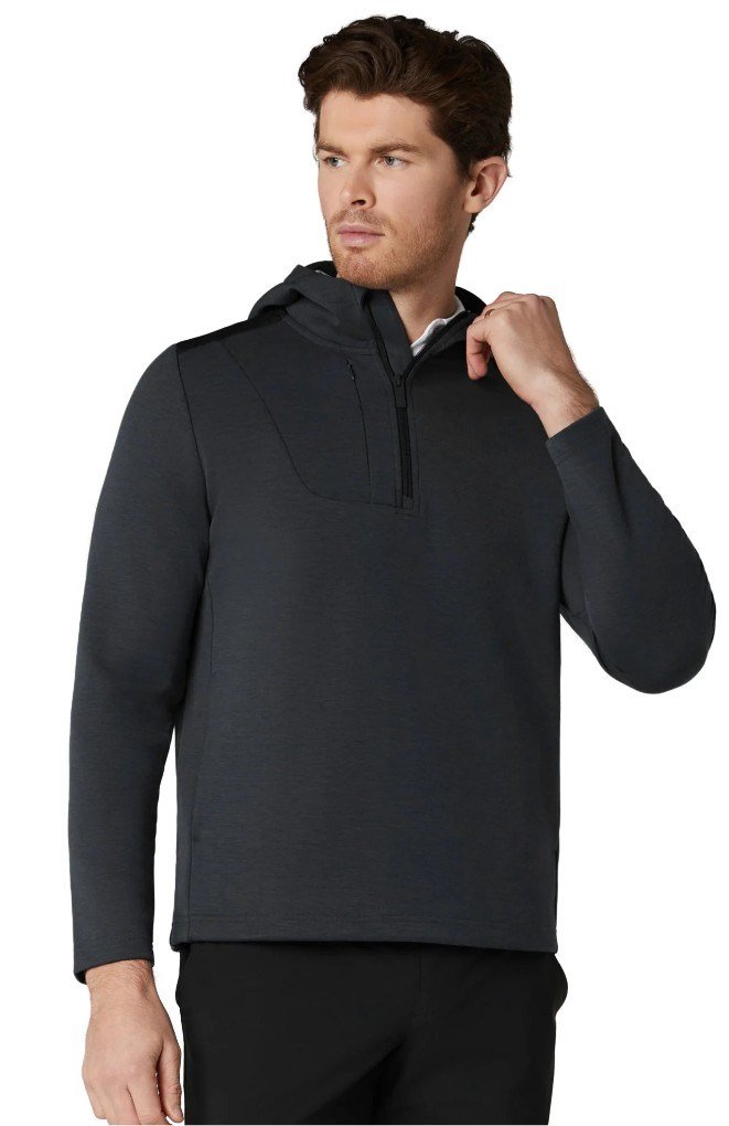 Callaway Soft Touch 1/4 Zip Premium felpa da uomo, black heather