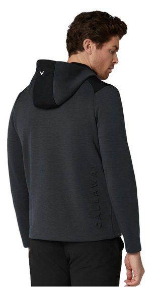 Callaway Soft Touch 1/4 Zip Premium felpa da uomo, black heather