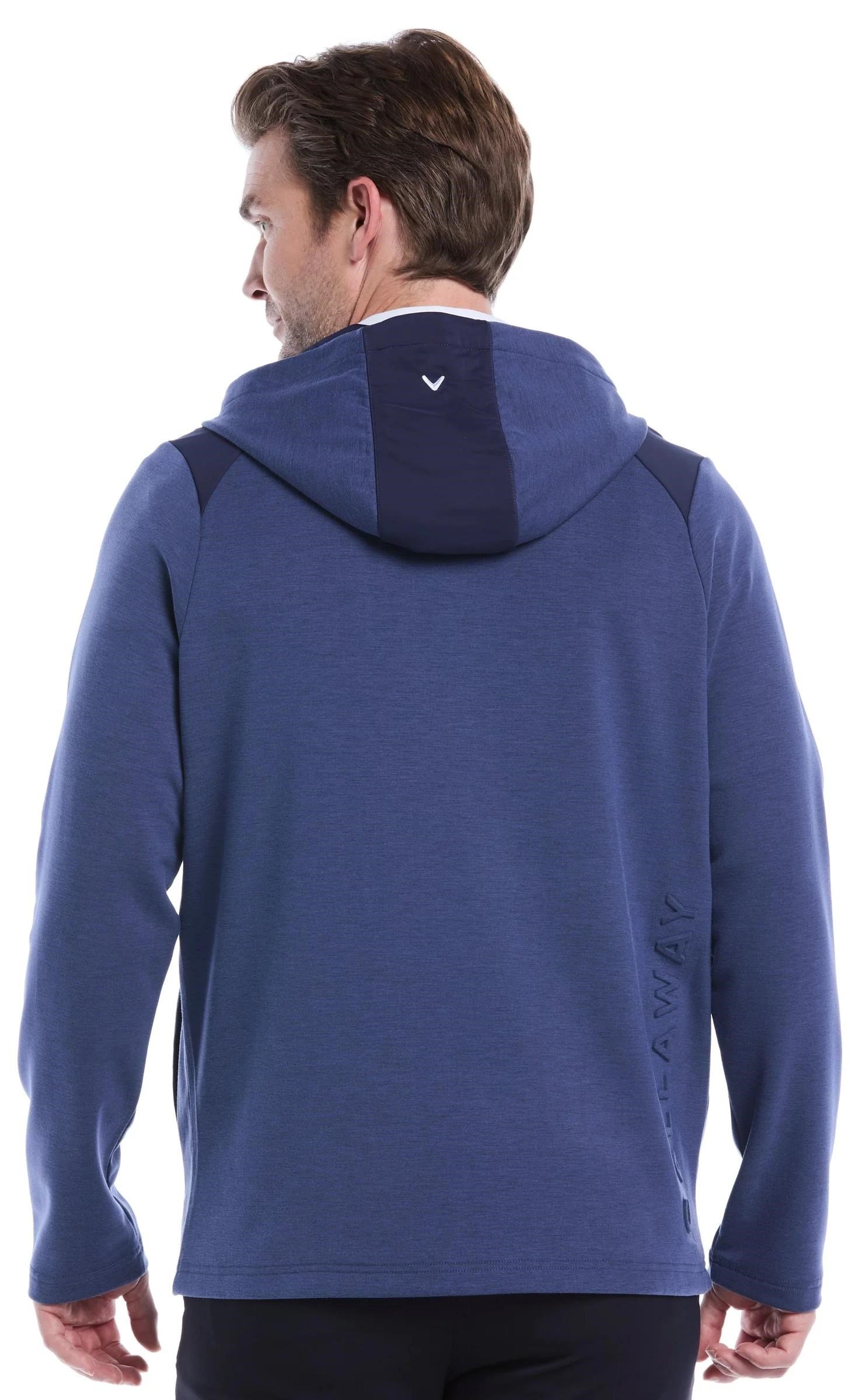 Callaway Soft Touch 1/4 Zip Premium felpa da uomo, heather peacoat