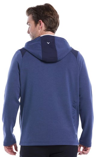 Callaway Soft Touch 1/4 Zip Premium felpa da uomo, heather peacoat