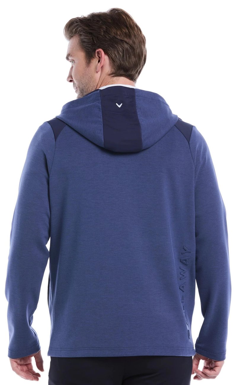 Callaway Soft Touch 1/4 Zip Premium felpa da uomo, heather peacoat