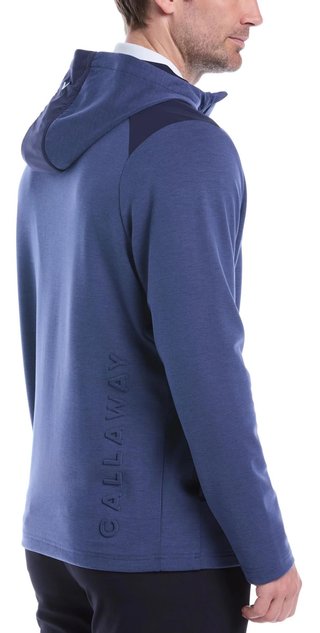 Callaway Soft Touch 1/4 Zip Premium felpa da uomo, heather peacoat