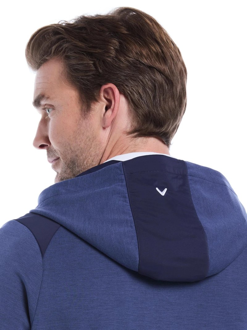 Callaway Soft Touch 1/4 Zip Premium felpa da uomo, heather peacoat