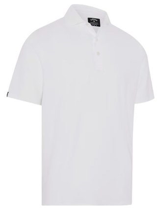 Callaway Premium Solid Cooling polo da uomo, bianco brillante