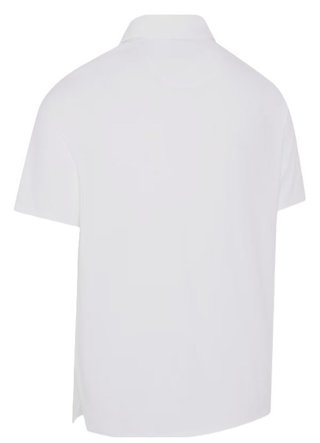 Callaway Premium Solid Cooling polo da uomo, bianco brillante