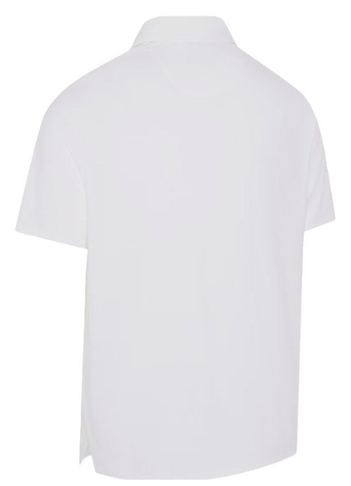 Callaway Premium Solid Cooling polo da uomo, bianco brillante