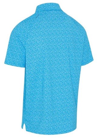 Callaway Tile Gingham Print polo da uomo, brilliant blue