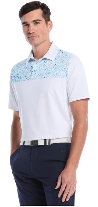 Callaway Driving Range Engineered Print polo da uomo, bright white