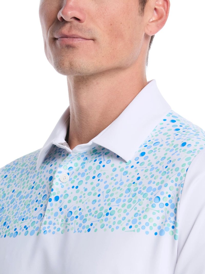 Callaway Driving Range Engineered Print polo da uomo, bright white