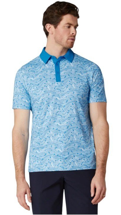 Callaway Hex Marble polo uomo, brilliant blue