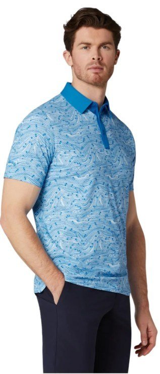 Callaway Hex Marble polo uomo, brilliant blue