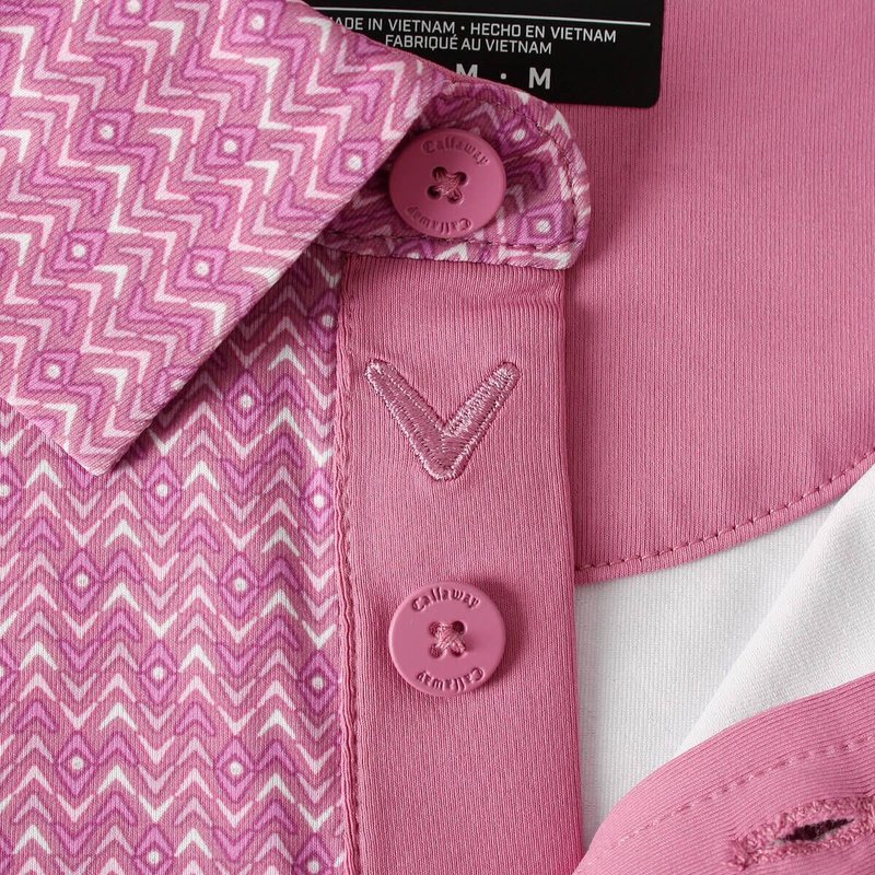 Callaway Timeless Chev polo da uomo, rose boquet
