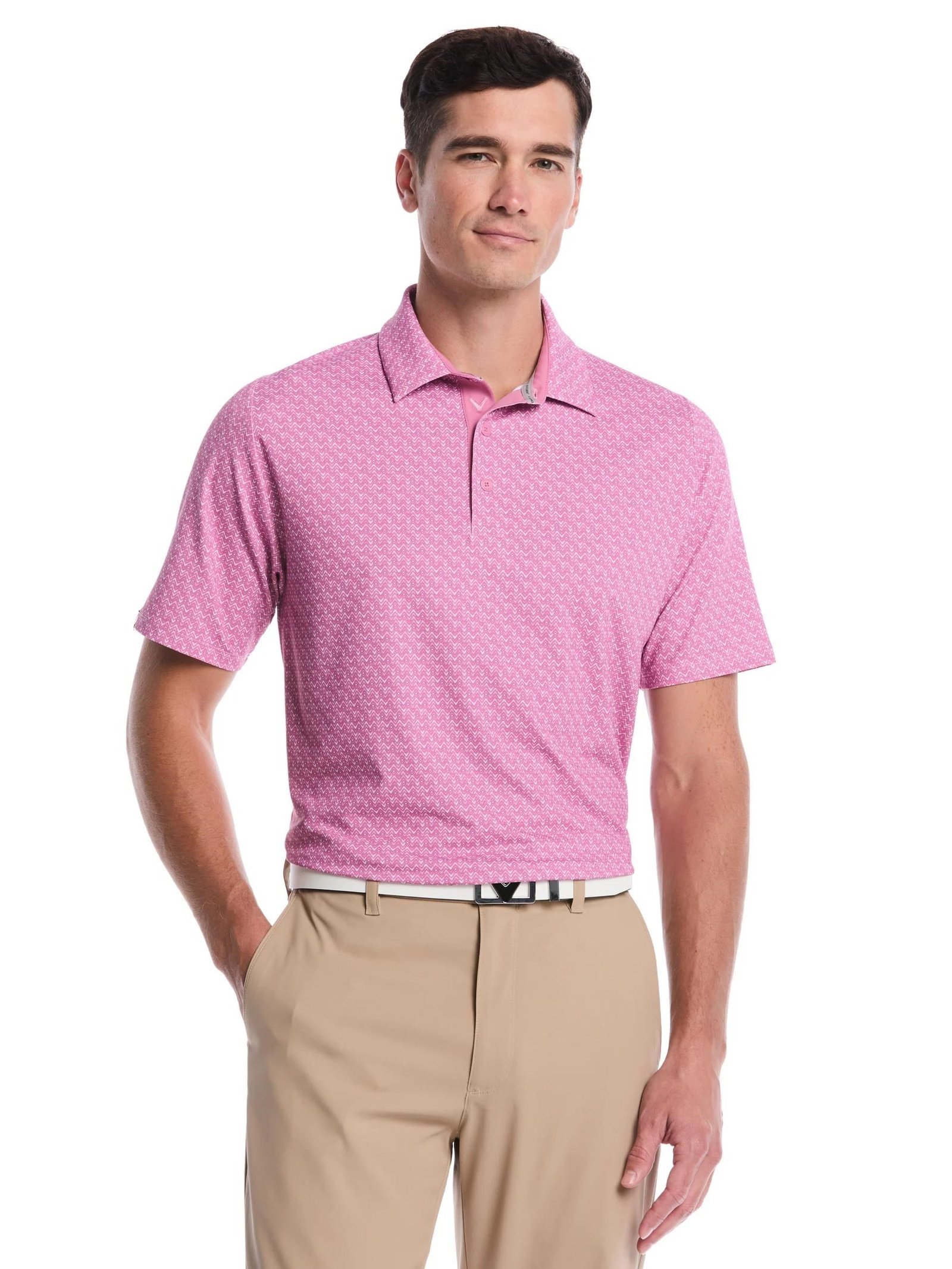 Callaway Timeless Chev polo da uomo, rose boquet